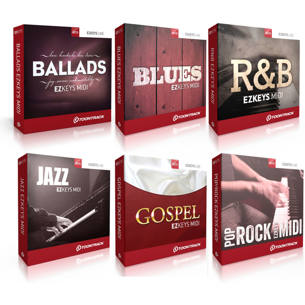 Toontrack EZKEYS MIDI 6 Pack