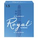 Royal by D'Addario Bb Clarinet Reeds, 1.5 (10 Pack)