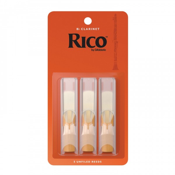 Rico by D'Addario Bb Clarinet Reeds, 1.5 (3 Pack)
