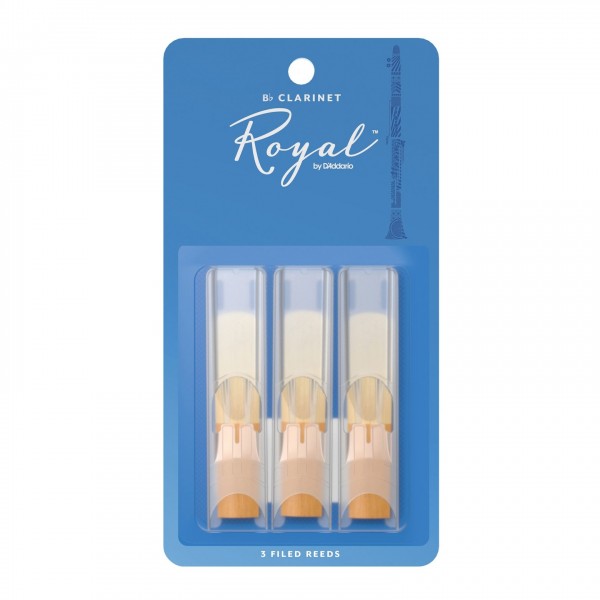 Royal by D'Addario Bb Clarinet Reeds, 1.5 (3 Pack)