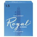 Royal by D'Addario Ca&ntilde;as para clarinete Eb, 1,5 (paquete de 10)