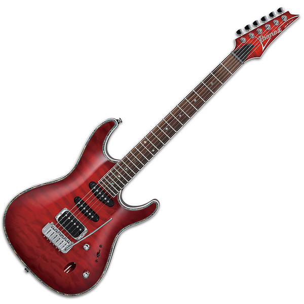 Ibanez SA360QM SA Series Electric Guitar, Trans Red Burst