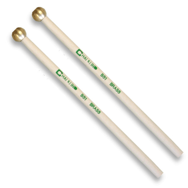 Chalklin Birch Glockenspiel Beaters, Brass