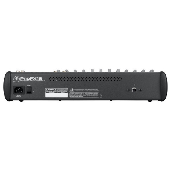 Mackie ProFX 16 Channel Mixer with FX - back