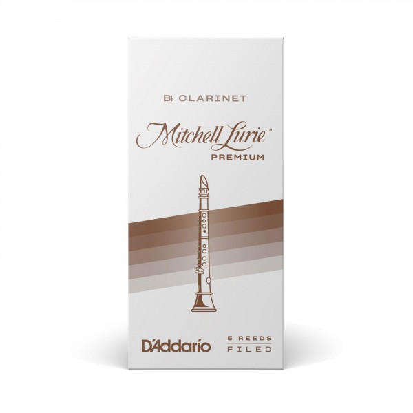 D'Addario Mitchell Lurie Premium Clarinet Reeds, 3 (5 Pack)