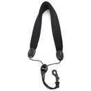 Rico Padded Saxophone Strap, Black with Plastic Snap Hook