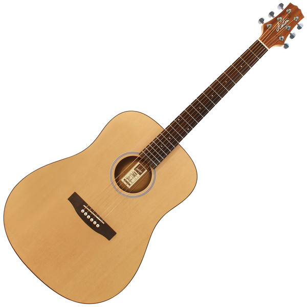 Ashton D20 Dreadnought Acoustic Guitar, Natural Matte