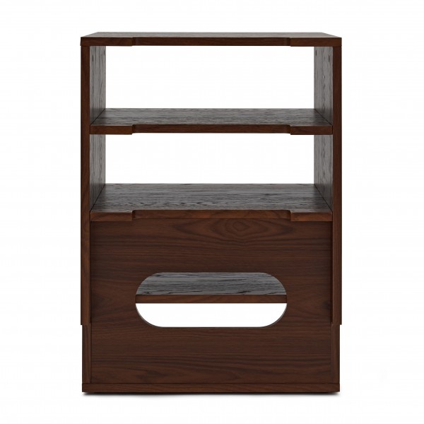 AVCOM Hifi Cabinet 4 Shelf, Walnut