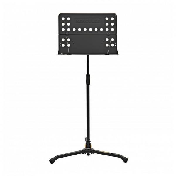Hercules BS311B Orchestra Ez Clutch Stand, Perforated Desk with Hercules Instrument Pegs