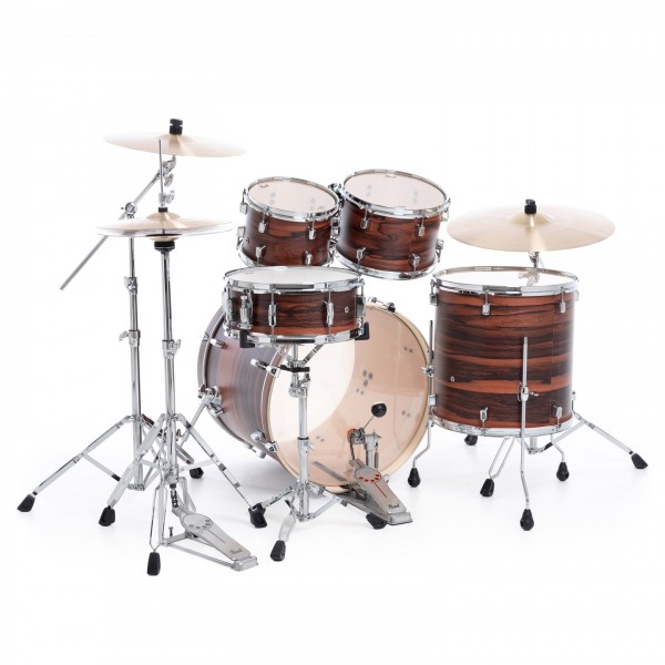 Pearl Decade Maple 22'' Am Fusion Shell Pack, Matte Dark Walnut - Back Angle 1