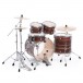 Pearl Decade Maple 22'' Am Fusion Shell Pack, Matte Dark Walnut - Back Angle 1