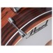 Pearl Decade Maple 22'' Am Fusion Shell Pack, Matte Dark Walnut - Bass Drum Detail