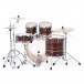 Pearl Decade Maple 22'' Am Fusion Shell Pack, Matte Dark Walnut - Back