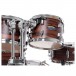 Pearl Decade Maple 22'' Am Fusion Shell Pack, Matte Dark Walnut - Hi Tom