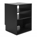 AVCOM Mueble de HiFi, 3 Compartimentos, Negro