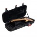 Gator GTSA-HEADLESSELEC TSA Case for Headless Electric Guitars - Open, with Guitar