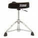 Tamburo Air System Drum Throne, Sadlle Top - Back