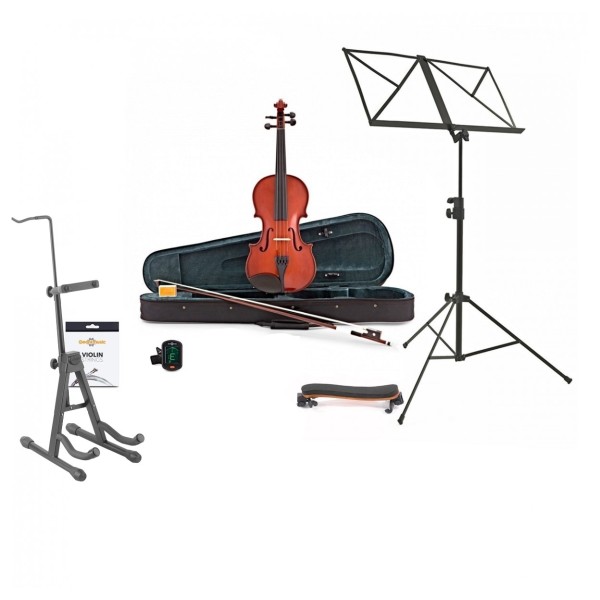 Primavera 100 Violin Outfit, Full Size and Accessories Bundle