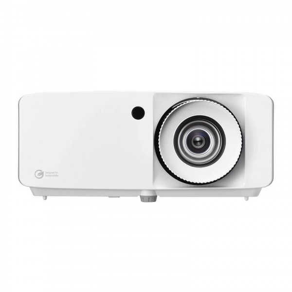 Optoma UHZ66 4K UHD Laser Projector, White Front View