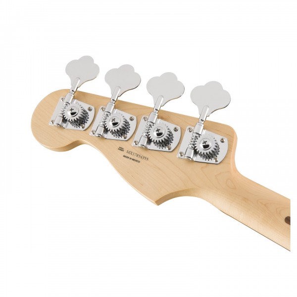 Fender Standard Jazz Bass, Pau Ferro, Black Headstock Back