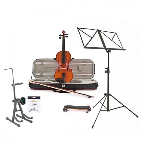 Hidersine Vivente Violin Outfit, Full Size and Accessories Bundle