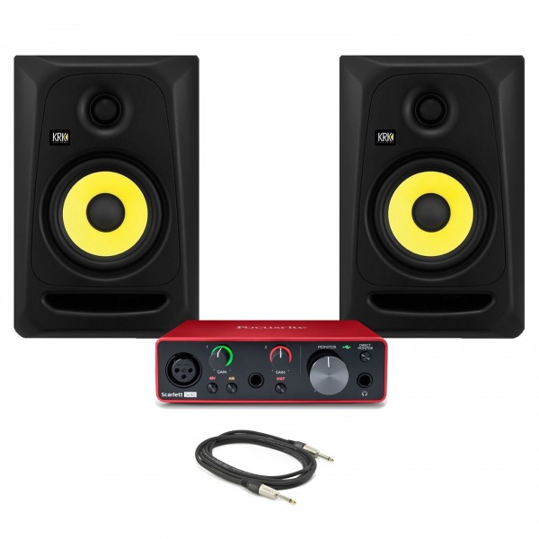 Focusrite Scarlett Solo (3rd Gen) Interface and KRK RP5 Classic Studio Monitor Bundle - Bundle