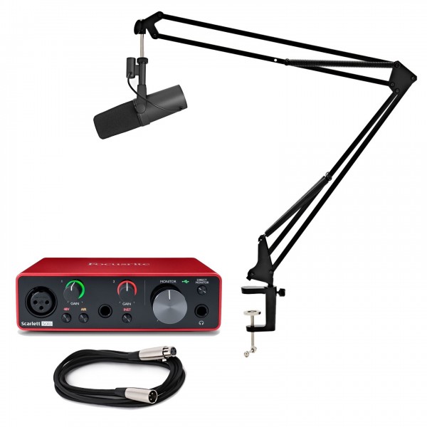 Focusrite Scarlett Solo (3rd Gen) with Shure SM7B - Bundle