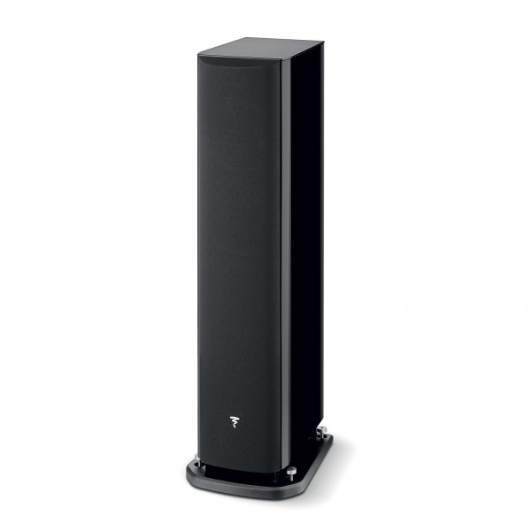 Focal Aria Evo X N2 Floorstanding Speakers (Pair), Black Front View (with grille)
