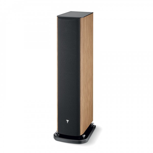 Focal Aria Evo X N2 Floorstanding Speakers (Pair), Prime Walnut Front View (with grille)