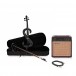 Stagg S-Shaped Electric Viola Outfit Package, Black