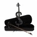 Stagg S-Shaped Electric Viola Outfit, Black