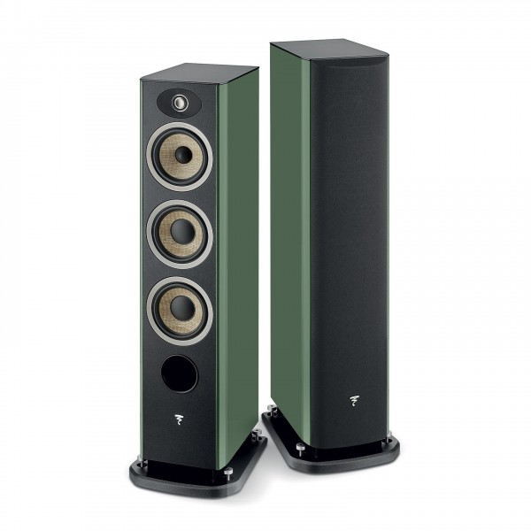 Focal Aria Evo X N2 Floorstanding Speakers (Pair), Prime Moss Green Front View