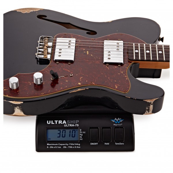 Fender Custom Shop Telecaster Thinline Relic, Faded Black