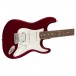Fender Standard Stratocaster HSS Electric Guitar, PW, Candy Apple Red close up body