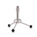 Small Table Top Microphone Tripod Stand by Gear4music - Angled