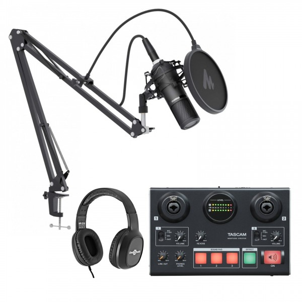 Tascam US-42B MiniSTUDIO Podcasting Bundle for Creators - Package