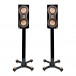 Monitor Audio Studio 89 Bookshelf Speakers with Stands (Pair), Black