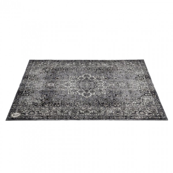 Drum n Base Vintage Persian Club Series Drum Mat, Grey 163cm x 142cm