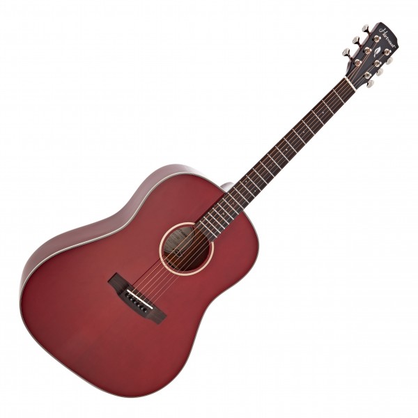 Hartwood Artiste Dreadnought Acoustic Guitar, Red