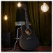 Hartwood Artiste Dreadnought Electro Acoustic Guitar, Black