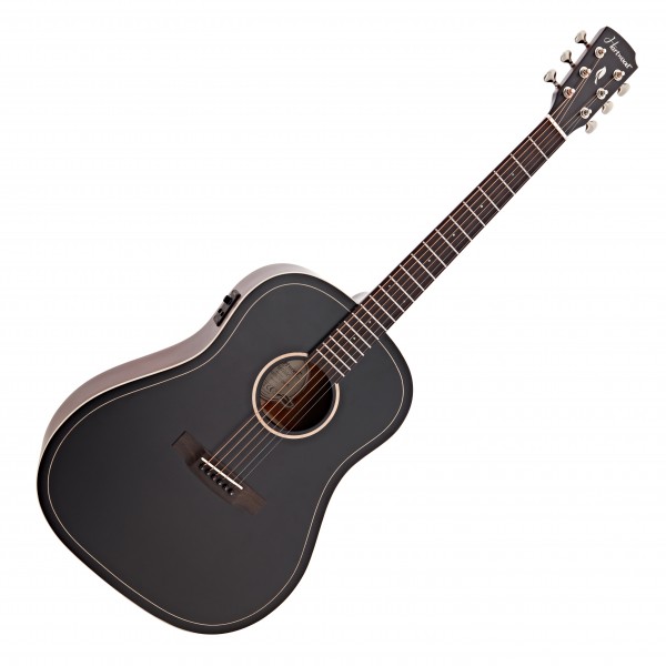 Hartwood Artiste Dreadnought Electro Acoustic Guitar, Black