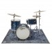 Drum n Base Vintage Persian Club Series Drum Mat, Blue 163cm x 142cm - Kit Example