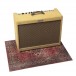 Drum n Base Vintage Persian Pedal & Amp Series Rug, Original Red 80cm x 60cm - Amp Example 1