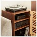 AVCOM Hifi Cabinet, 3 Shelf, Walnut