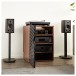 AVCOM Hifi Cabinet 4 Shelf, Walnut