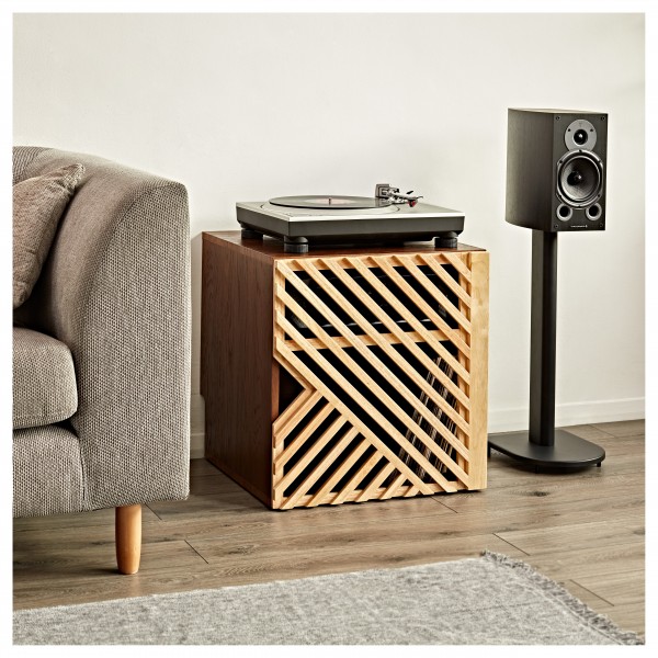 AVCOM Short Hifi Cabinet, Walnut