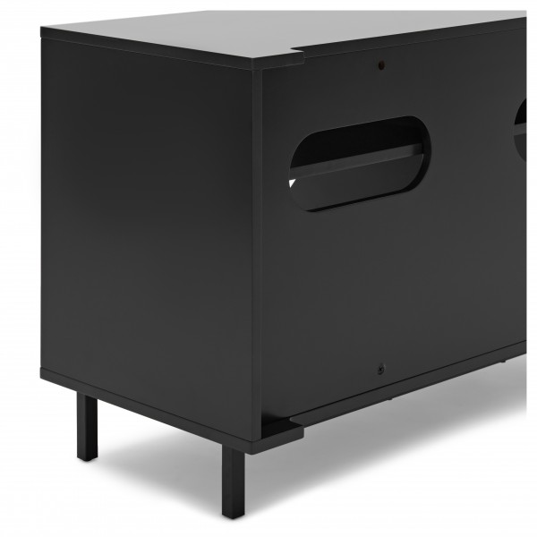 AVCOM Small TV Cabinet Black, Custom Bundle