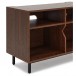 AVCOM Small TV Cabinet Walnut, Custom Bundle