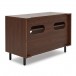 AVCOM Small TV Cabinet Walnut, Custom Bundle