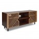 AVCOM Large TV Cabinet Walnut, Custom Bundle